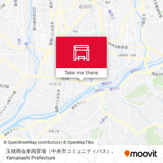 玉穂商会車両置場（中央市コミュニティバス） map
