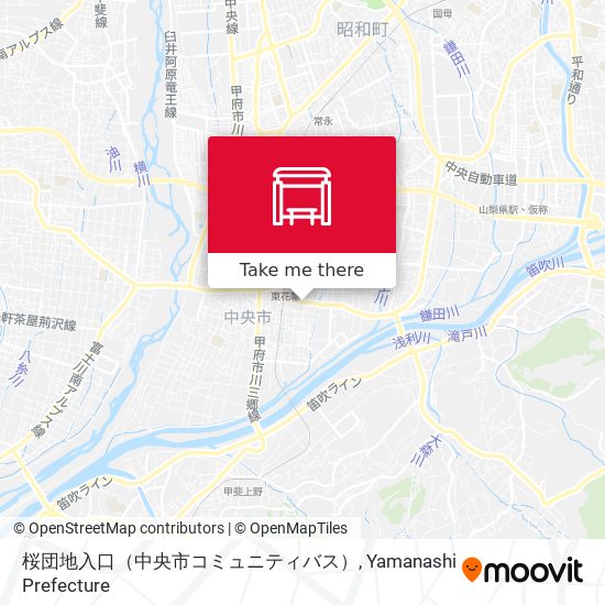 桜団地入口（中央市コミュニティバス） map