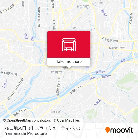 桜団地入口（中央市コミュニティバス） map