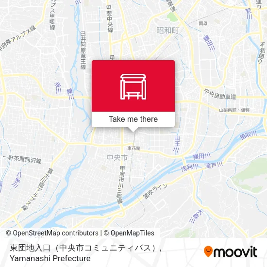 東団地入口（中央市コミュニティバス） map