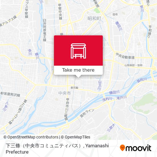 下三條（中央市コミュニティバス） map