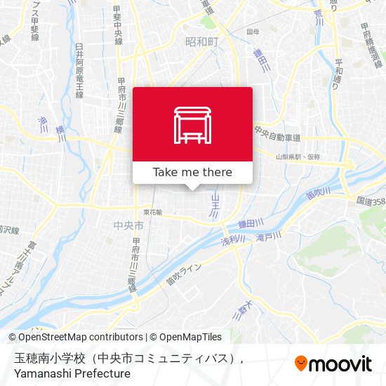 玉穂南小学校（中央市コミュニティバス） map