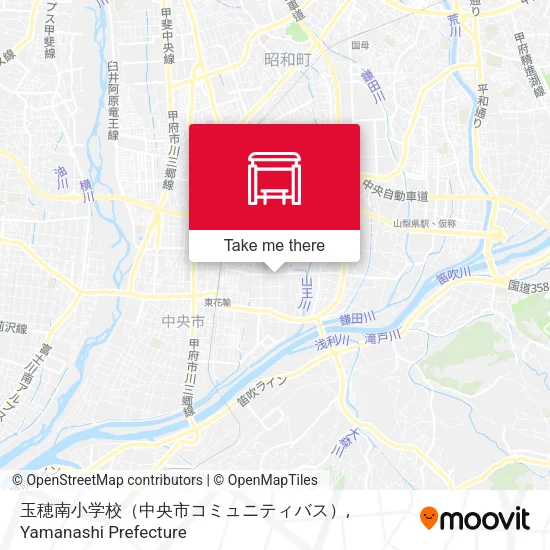 玉穂南小学校（中央市コミュニティバス） map