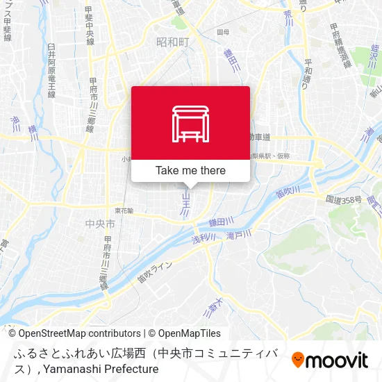 ふるさとふれあい広場西（中央市コミュニティバス） map