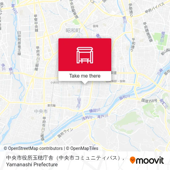 中央市役所玉穂庁舎（中央市コミュニティバス） map