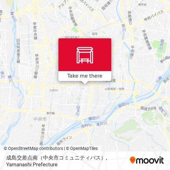 成島交差点南（中央市コミュニティバス） map