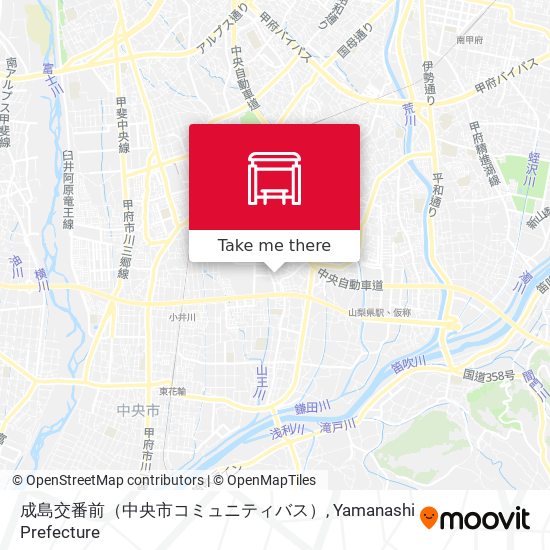 成島交番前（中央市コミュニティバス） map