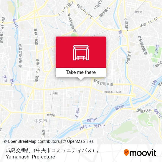 成島交番前（中央市コミュニティバス） map