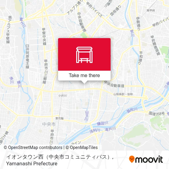 イオンタウン西（中央市コミュニティバス） map