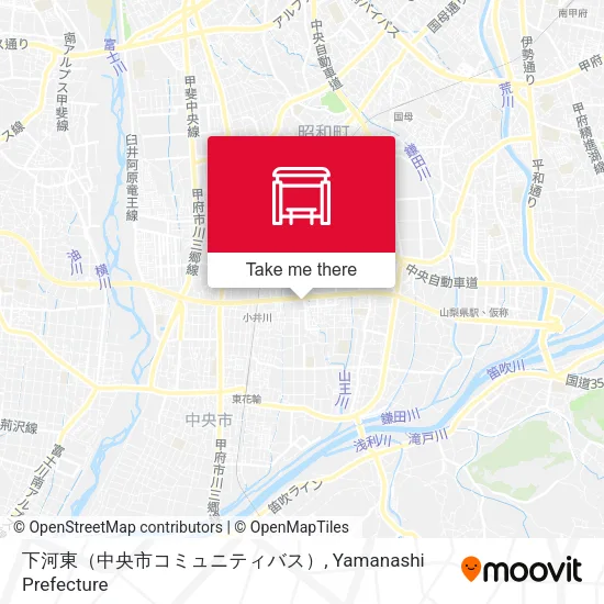 Shimokawahigashi (Chuo City Community Bus) map