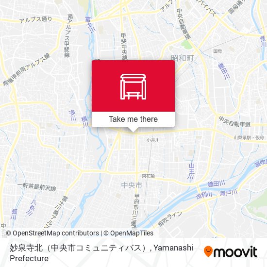 妙泉寺北（中央市コミュニティバス） map