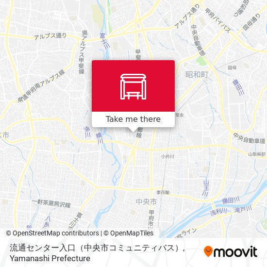 流通センター入口（中央市コミュニティバス） map