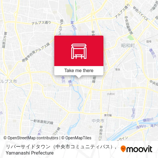 リバーサイドタウン（中央市コミュニティバス） map