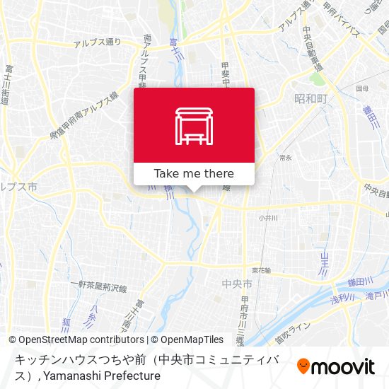 キッチンハウスつちや前（中央市コミュニティバス） map