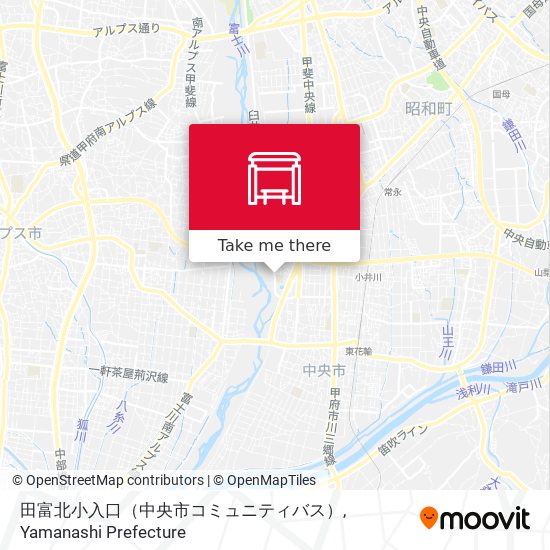 田富北小入口（中央市コミュニティバス） map