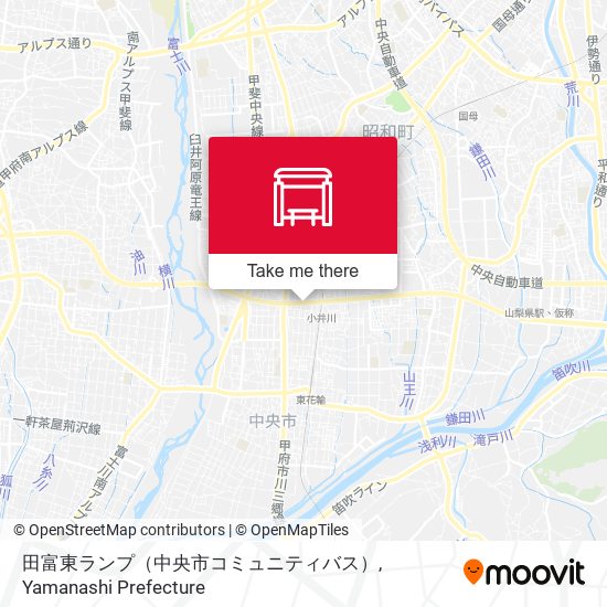 田富東ランプ（中央市コミュニティバス） map