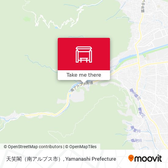 天笑閣（南アルプス市） map