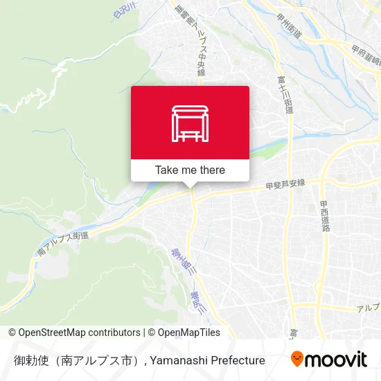 御勅使（南アルプス市） map