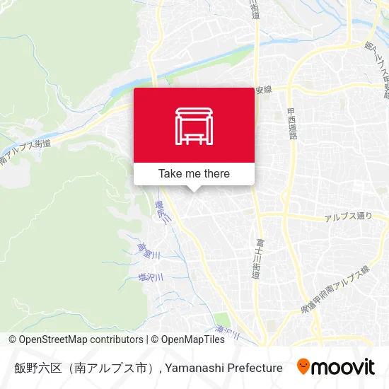 飯野六区（南アルプス市） map