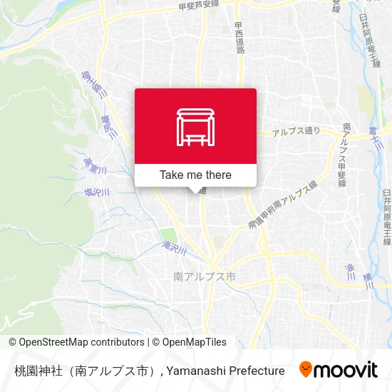 桃園神社（南アルプス市） map
