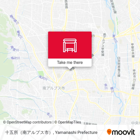 十五所（南アルプス市） map