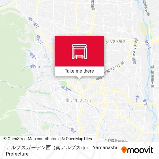 アルプスガーデン西（南アルプス市） map