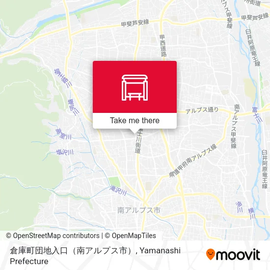倉庫町団地入口（南アルプス市） map