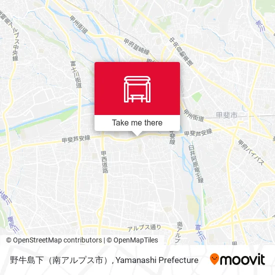 野牛島下（南アルプス市） map
