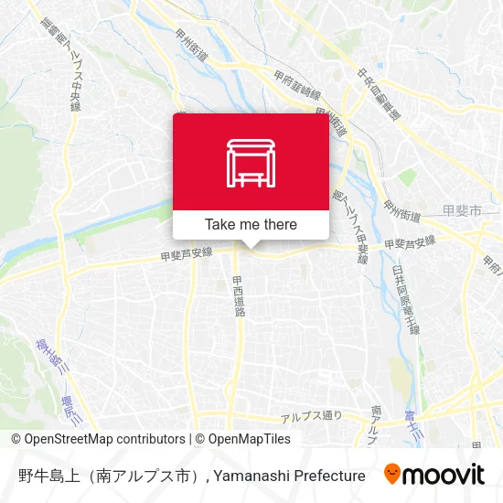 野牛島上（南アルプス市） map