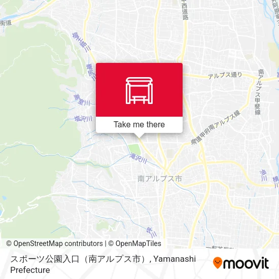 スポーツ公園入口（南アルプス市） map
