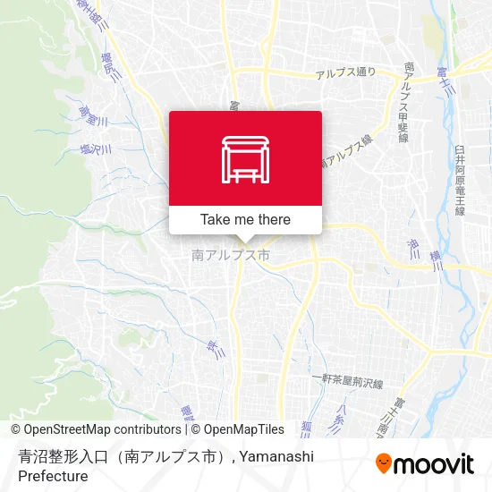 青沼整形入口（南アルプス市） map