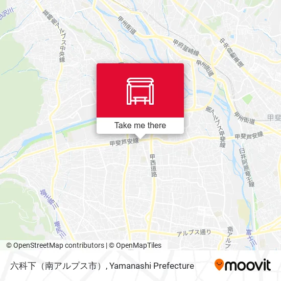 六科下（南アルプス市） map