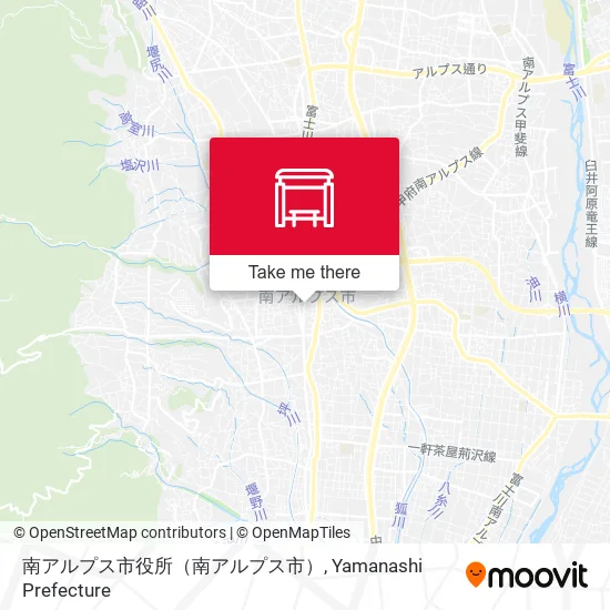 南アルプス市役所（南アルプス市） map