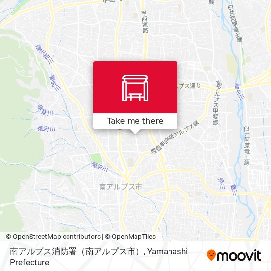 南アルプス消防署（南アルプス市） map
