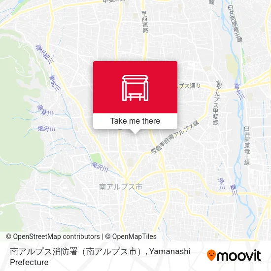 南アルプス消防署（南アルプス市） map