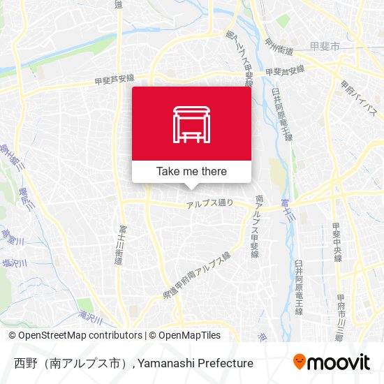 西野（南アルプス市） map
