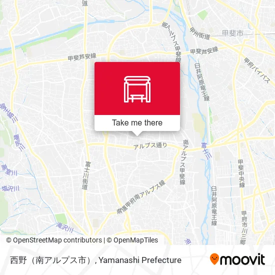 西野（南アルプス市） map