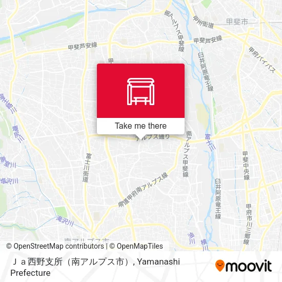 Ｊａ西野支所（南アルプス市） map