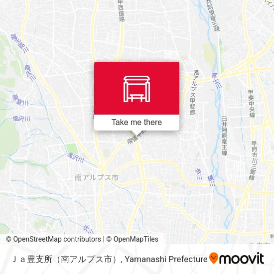 Ｊａ豊支所（南アルプス市） map