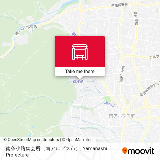 南条小路集会所（南アルプス市） map