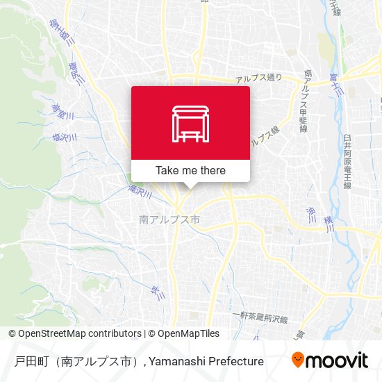 戸田町（南アルプス市） map