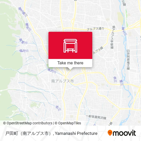 戸田町（南アルプス市） map