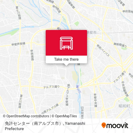 免許センター（南アルプス市） map
