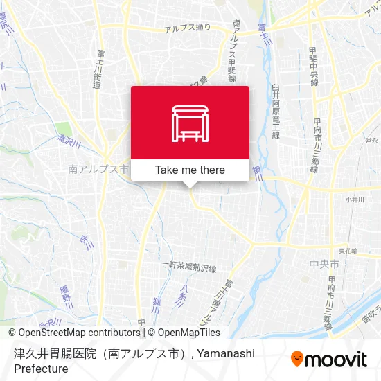 津久井胃腸医院（南アルプス市） map