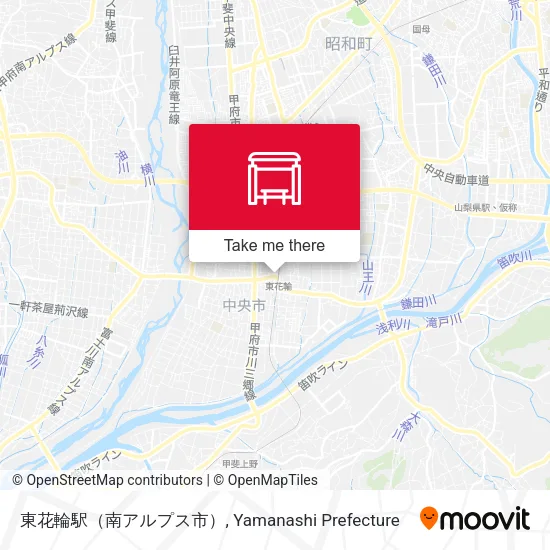 東花輪駅（南アルプス市） map