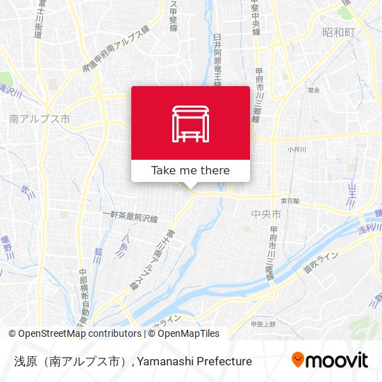 浅原（南アルプス市） map