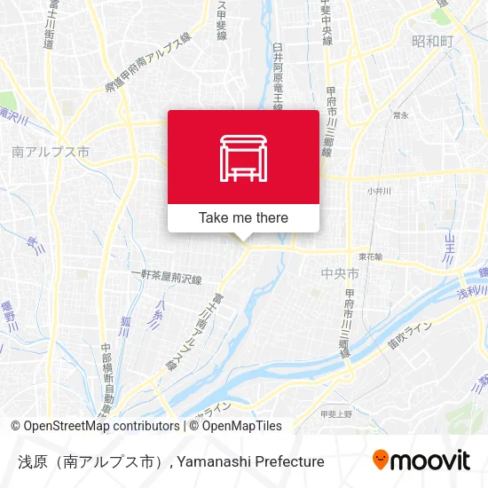 浅原（南アルプス市） map