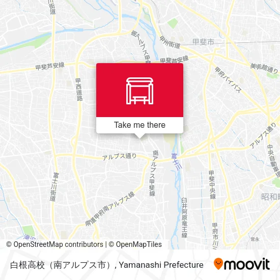 白根高校（南アルプス市） map