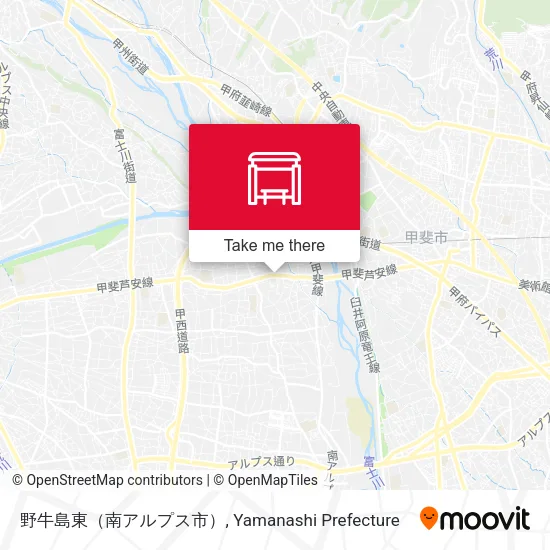 野牛島東（南アルプス市） map