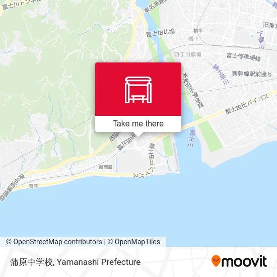 蒲原中学校 map